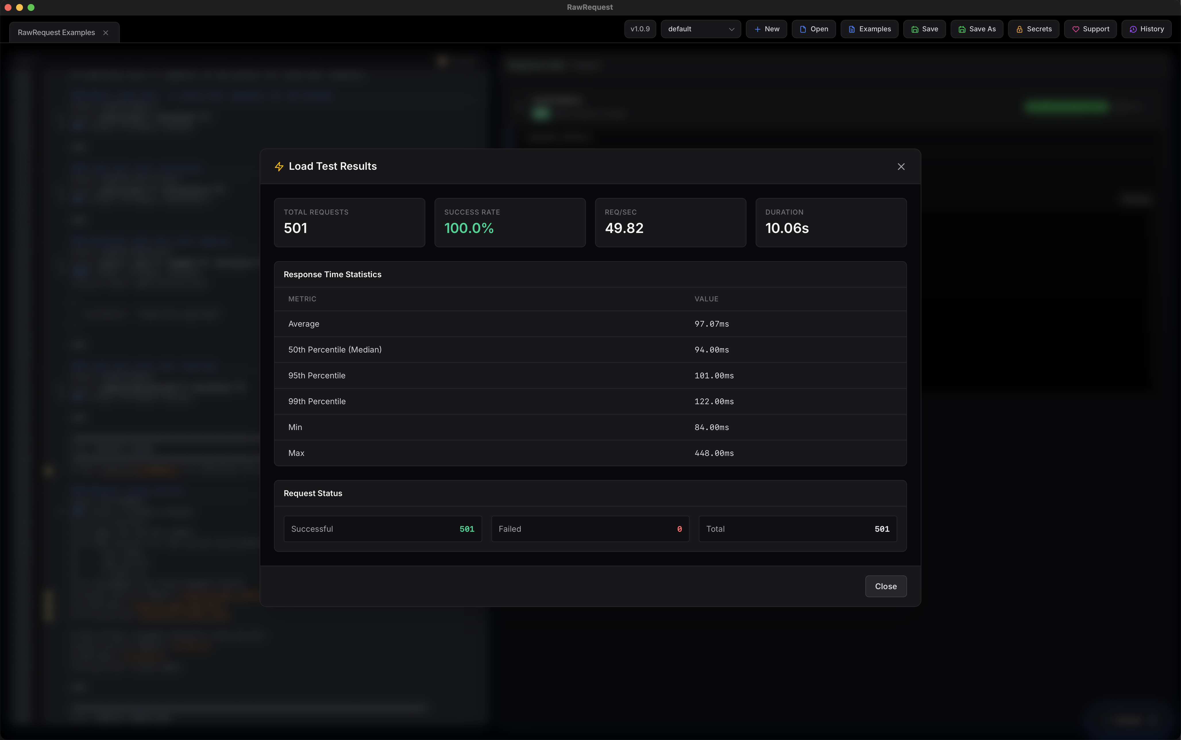 Load test results analytics